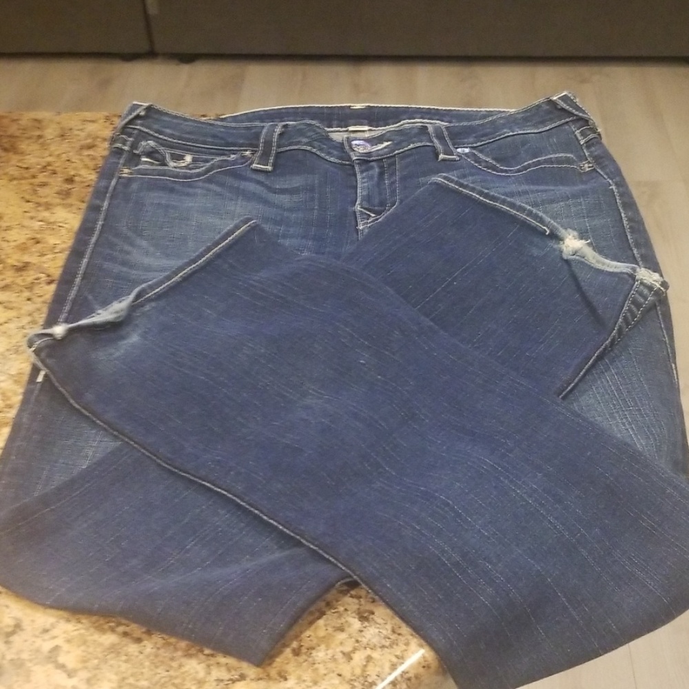 True Religion Boot Cut Jeans Size 31 Dark Blue